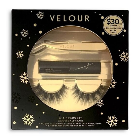 Velour—Vegan Luxe Lashes 3pc All Stars Kit—Lashes + Applicator + Adhesive *NIB* - Picture 5 of 8